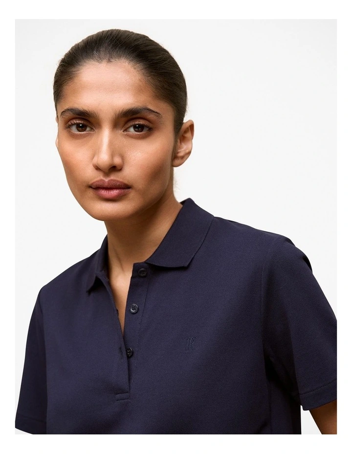 Pique Classic Polo in Night Sky image 3