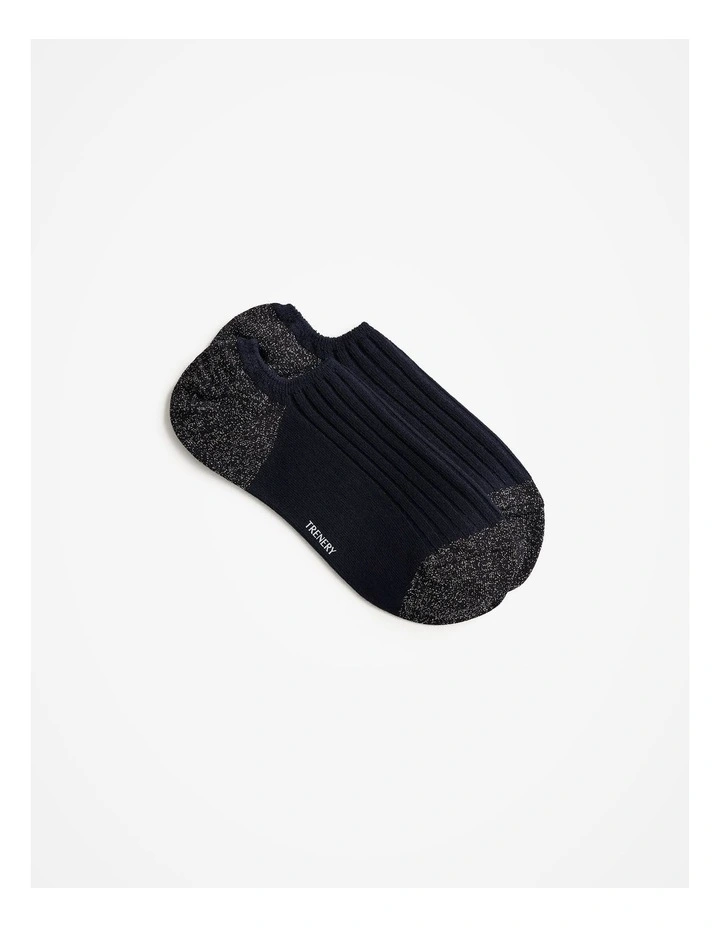 Low Cut Rib Sock in Night Sky image 1