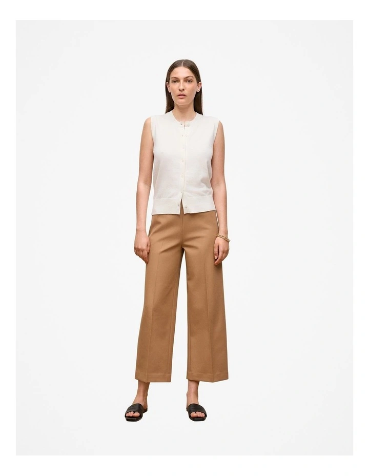 Bi-Stretch Soft Culotte Pant in Acorn image 2