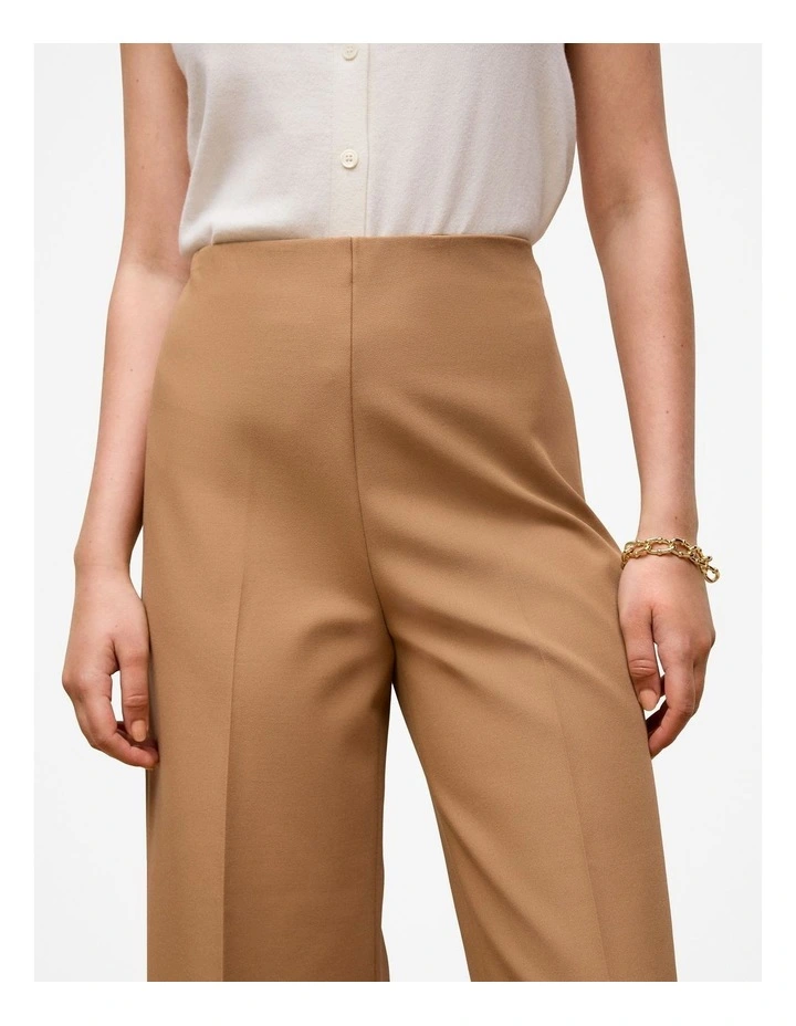 Bi-Stretch Soft Culotte Pant in Acorn image 3