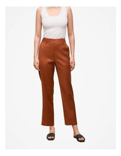 Tapered Leg Pant in Burnt Orange