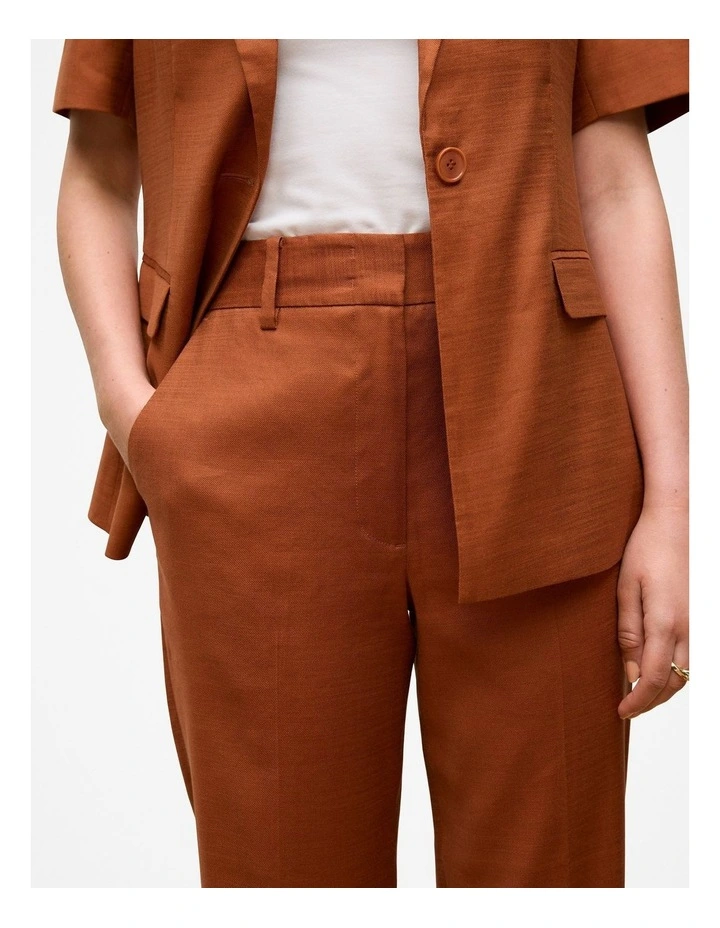 Tapered Leg Pant in Burnt Orange image 3