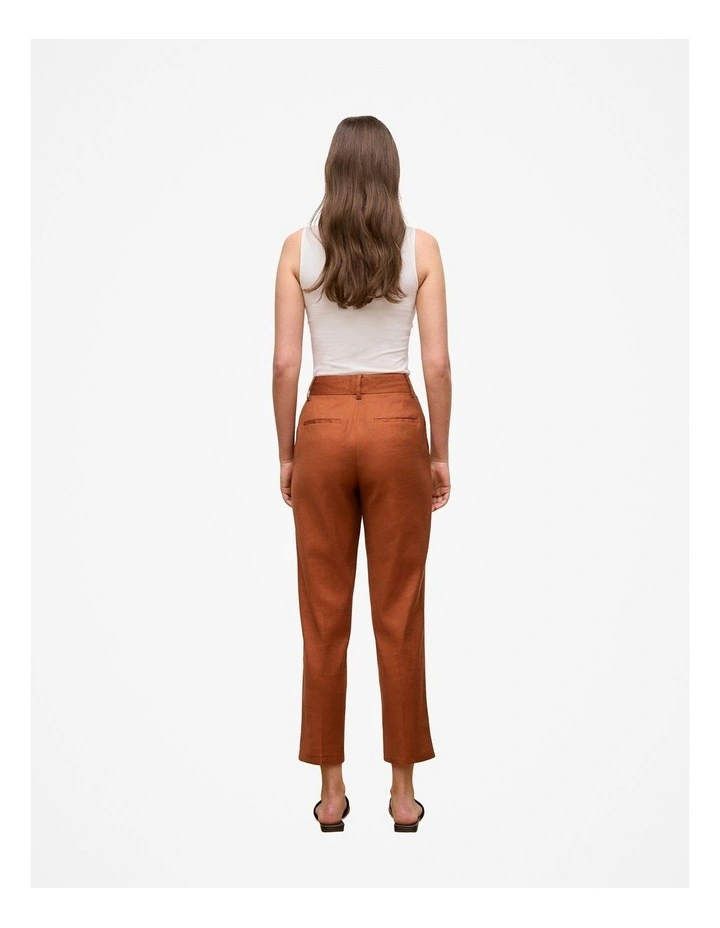 Tapered Leg Pant in Burnt Orange image 4