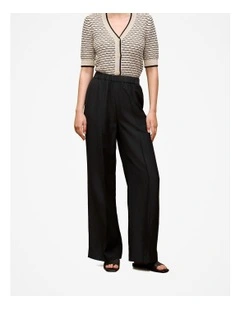 Soft Pinstitched Pant in Black