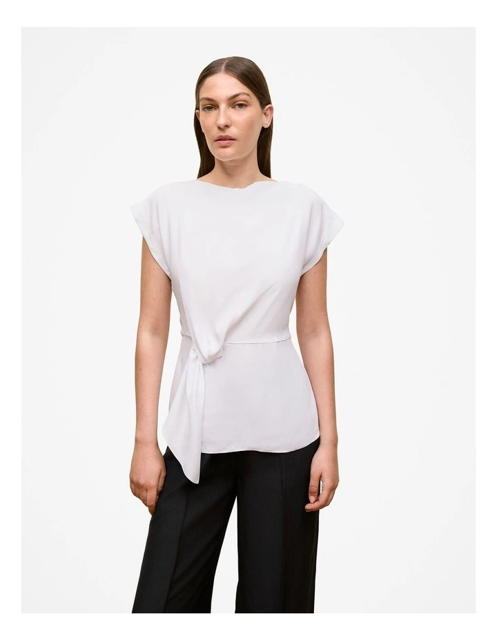Twist Front Top in White image 1