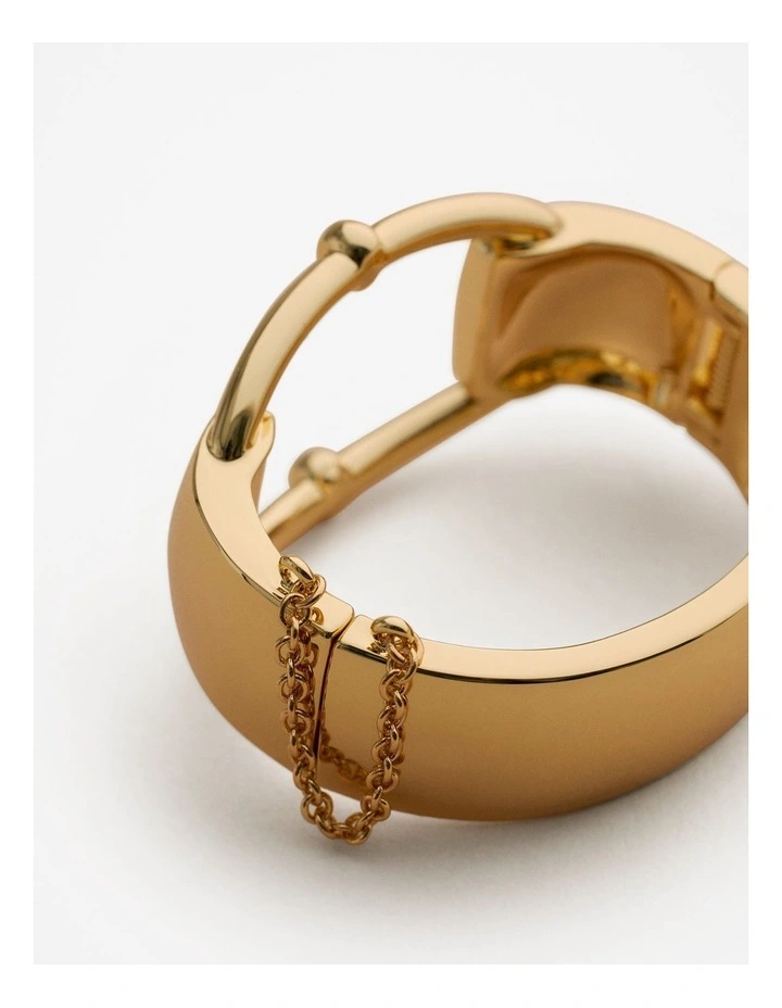 Signature Link Cuff in Gold image 3