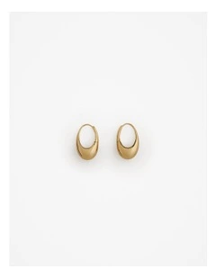 Etty Teardrop Hoops in Gold