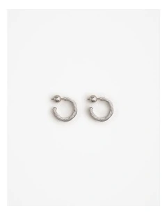 Kembla Twist Hoops in Silver