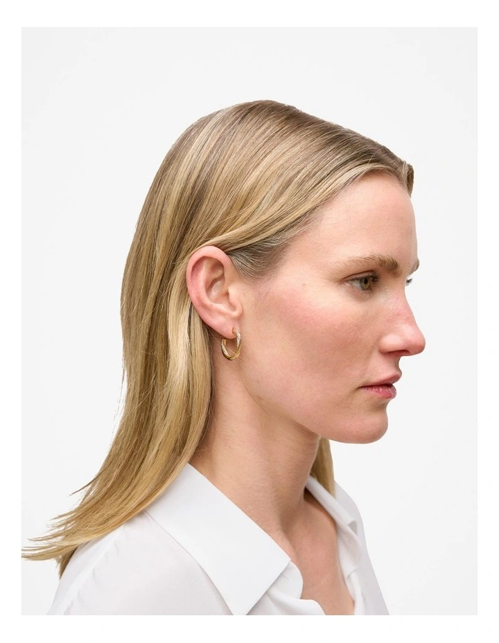 Kembla Twist Hoops in Gold image 2