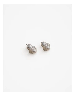 Kembla Pearl Stud Earrings in Silver