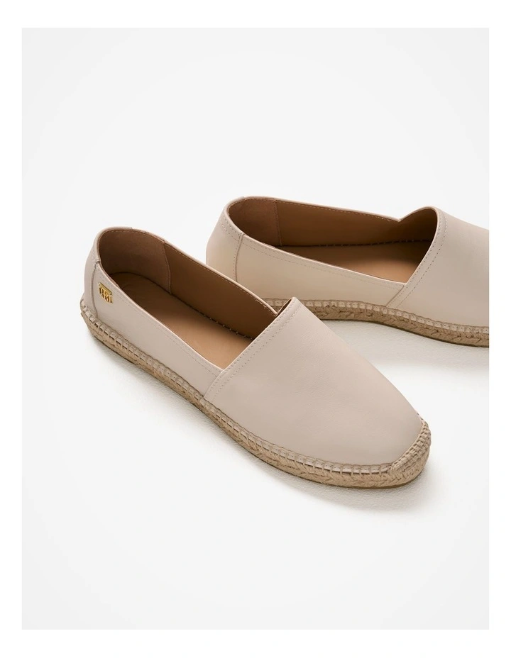 Tallow Espadrille Flat in Oyster image 5
