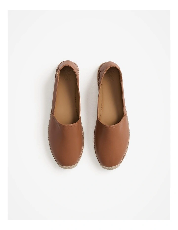 Tallow Espadrille Flat in Russet image 3