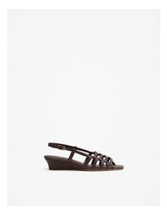 Bonney Wedge Sandal in Chocolate