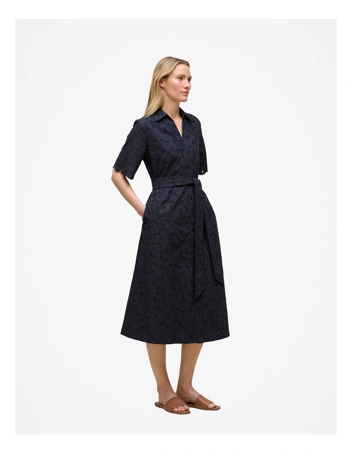 Peony Cutwork Dress in Night Sky image 4