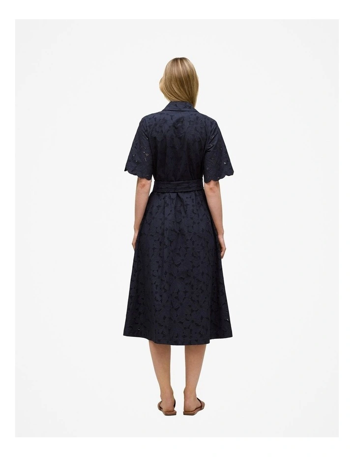 Peony Cutwork Dress in Night Sky image 5