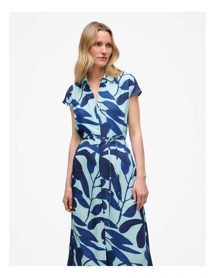 Marea Modal Shirt Dress in Pastel Blue image 2