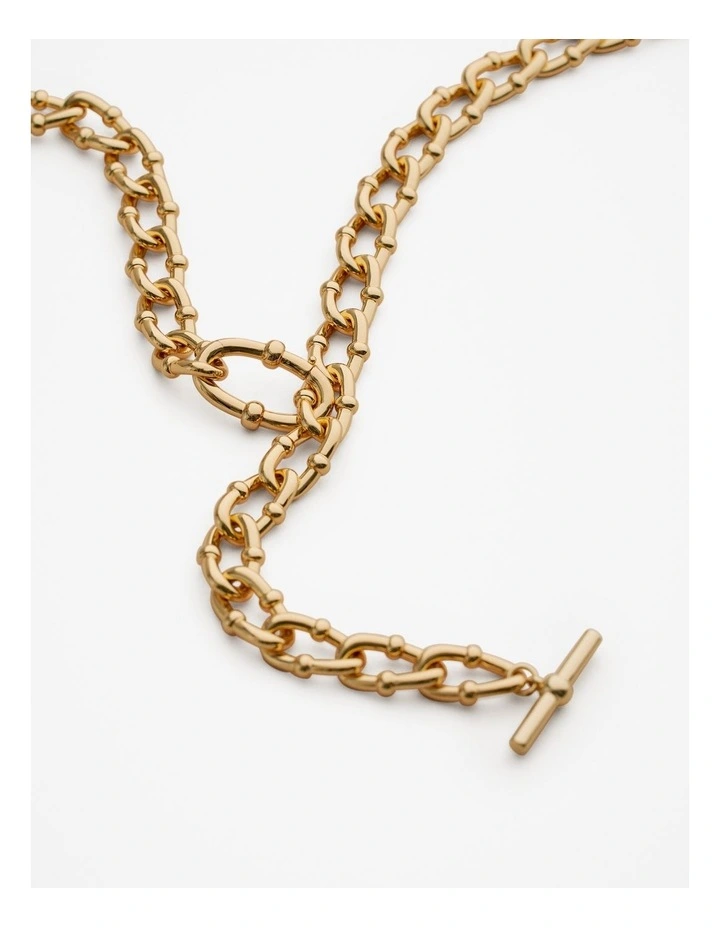 Signature Link Chain Belt in Gold image 3