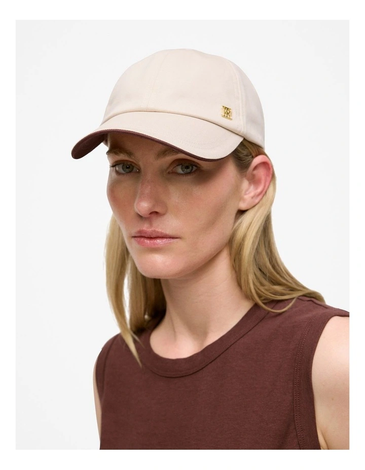 Zoe Cotton Cap in Stone image 2