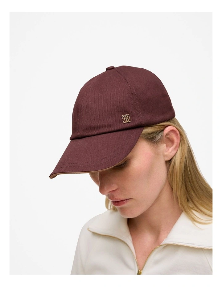 Zoe Cotton Cap in Espresso image 2