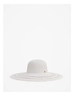 Hyams Woven Sun Hat in White