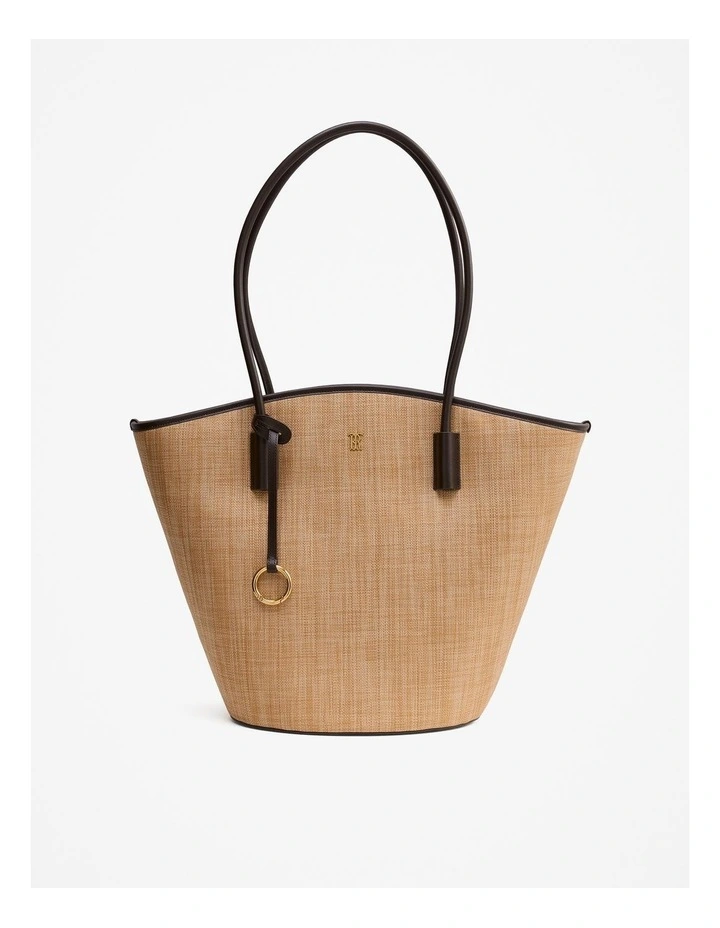 Yamba Woven Tote in Natural image 1