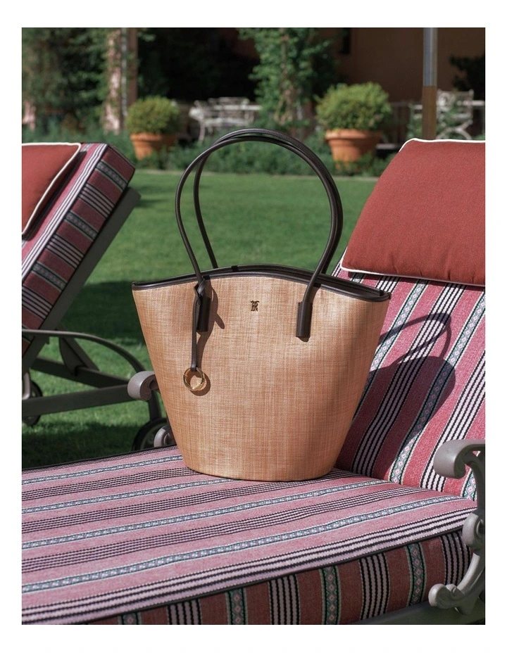 Yamba Woven Tote in Natural image 2