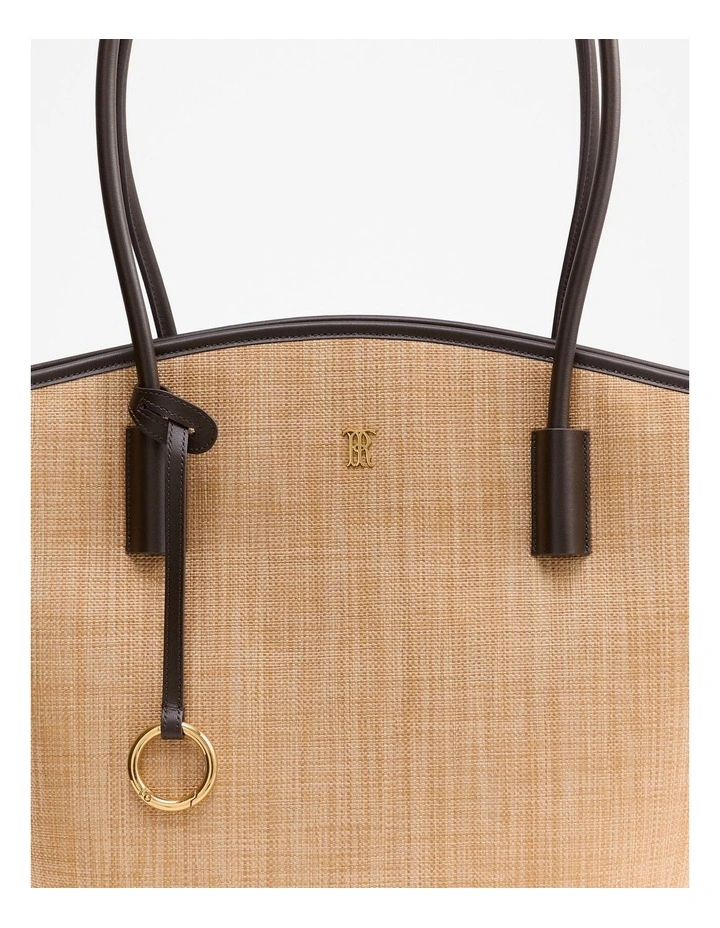 Yamba Woven Tote in Natural image 4