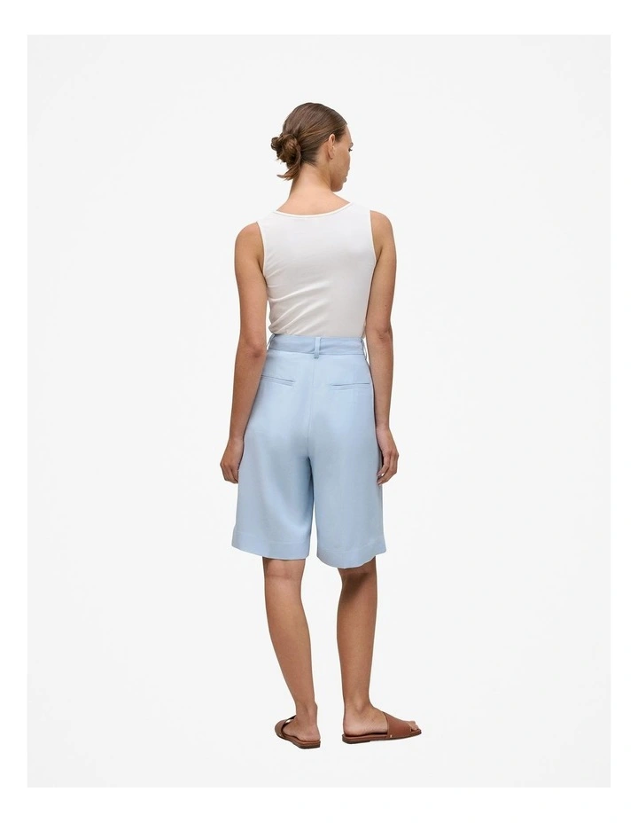 Soft Tailored Longline Short in Blue Marble image 4