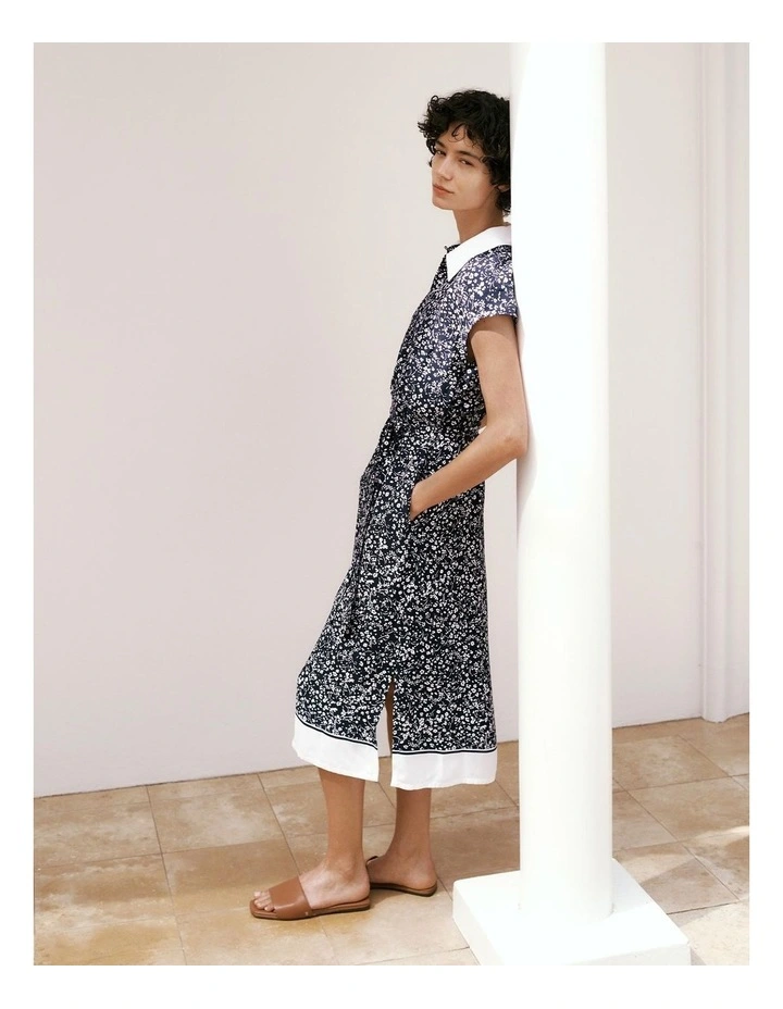 Carraway Collared Dress in Night Sky image 1