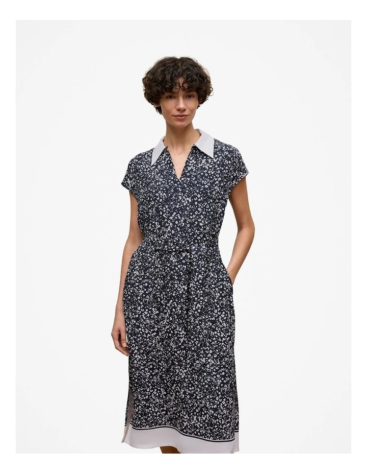 Carraway Collared Dress in Night Sky image 2