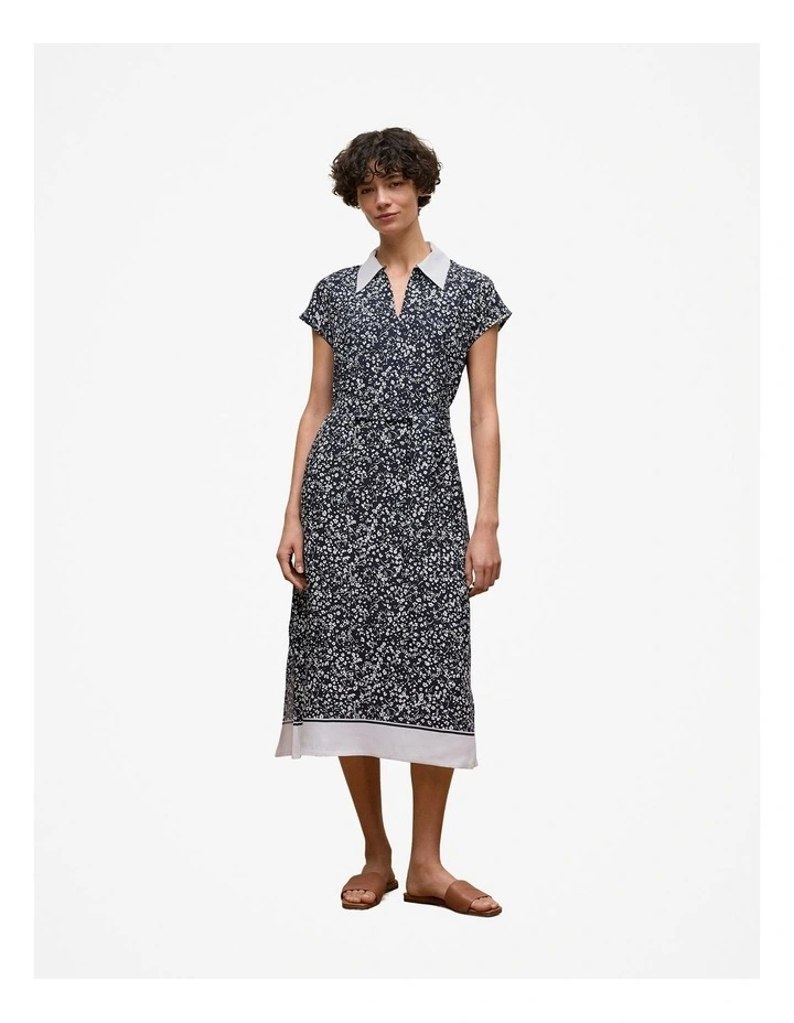 Carraway Collared Dress in Night Sky image 3