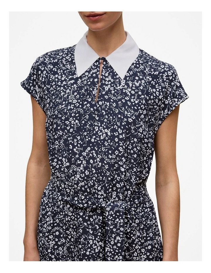 Carraway Collared Dress in Night Sky image 4