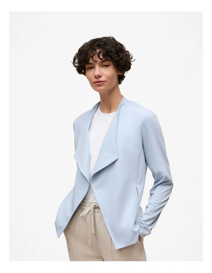 Bamboo Viscose Blend Jacket in Soft Blue image 1