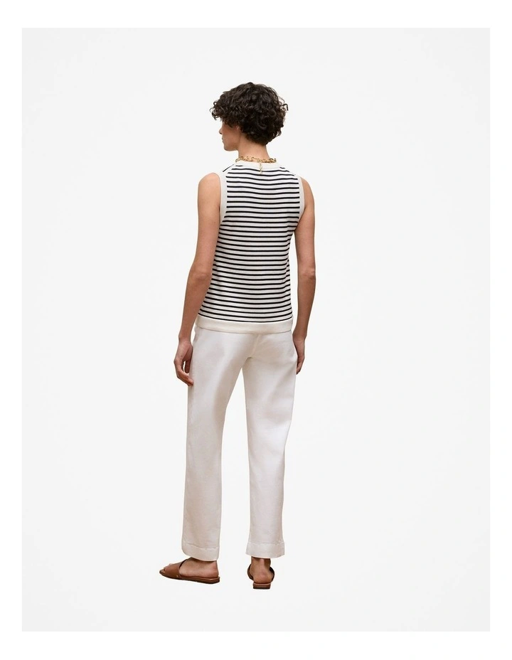 Cotton Silk Knit Tank in Night Sky image 5