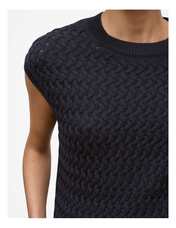 Cotton Knit Tunic in Night Sky image 3