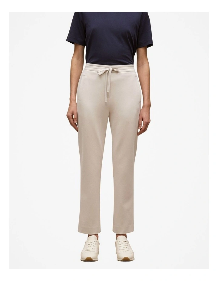 Ponte Straight Leg Pant in Stone image 1