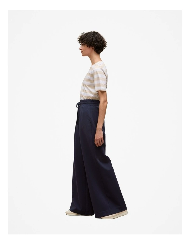 Ponte Drawcord Wide Leg Pant in Night Sky image 5
