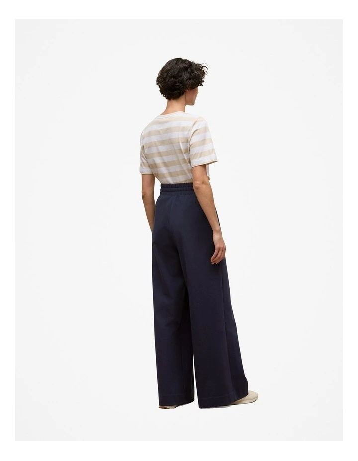 Ponte Drawcord Wide Leg Pant in Night Sky image 6
