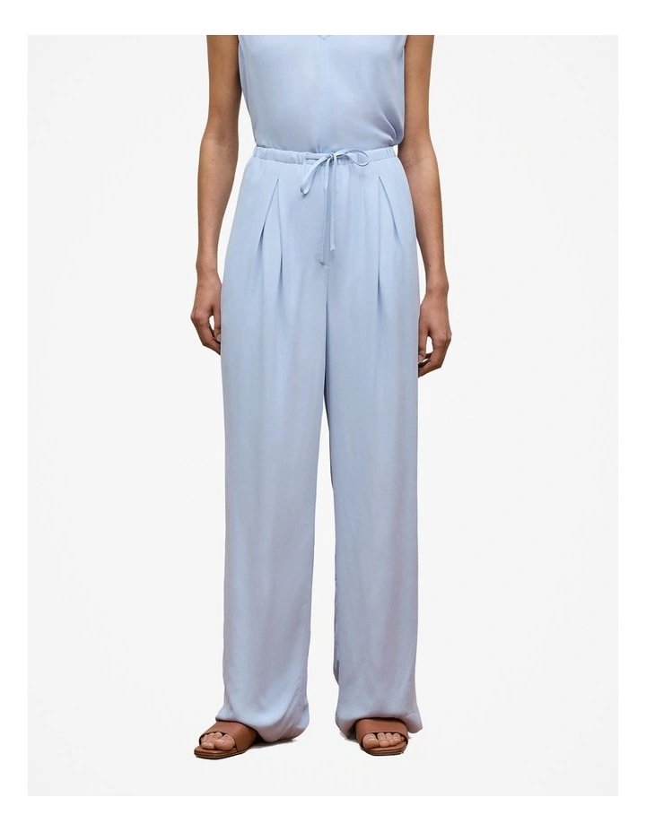 Soft Drawcord Pant in Soft Blue image 2