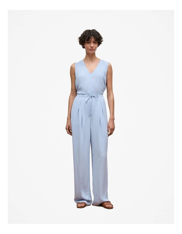 Soft Drawcord Pant in Soft Blue image 3