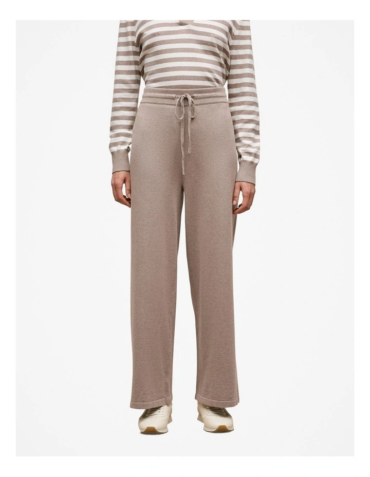 Cotton Cashmere Knit Pant in Cinder image 1