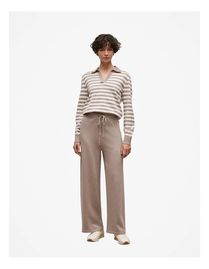 Cotton Cashmere Knit Pant in Cinder image 2