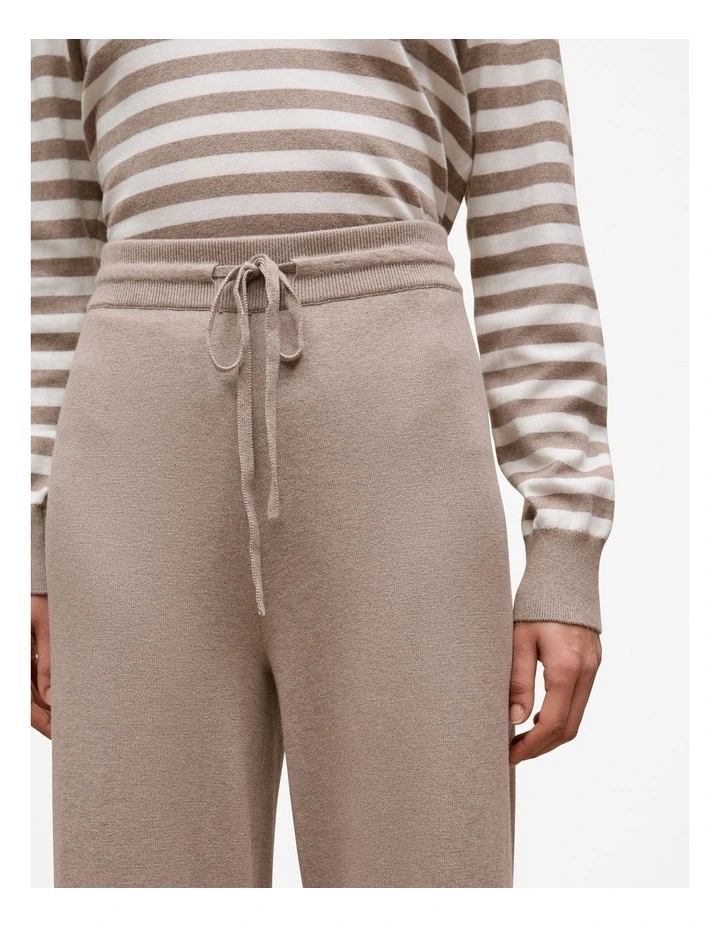 Cotton Cashmere Knit Pant in Cinder image 3