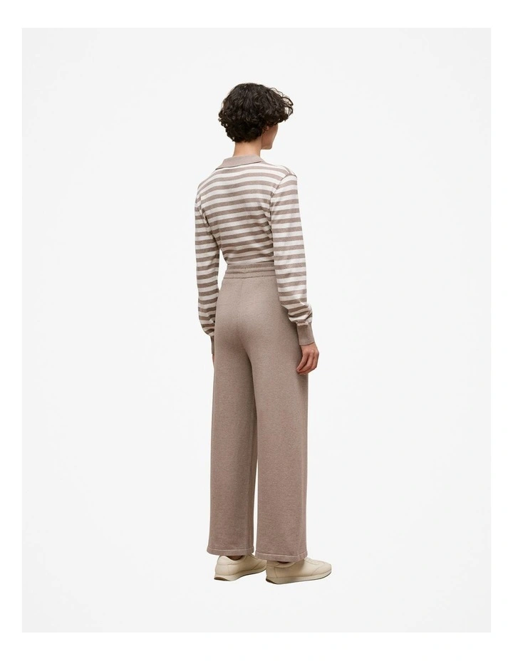Cotton Cashmere Knit Pant in Cinder image 5
