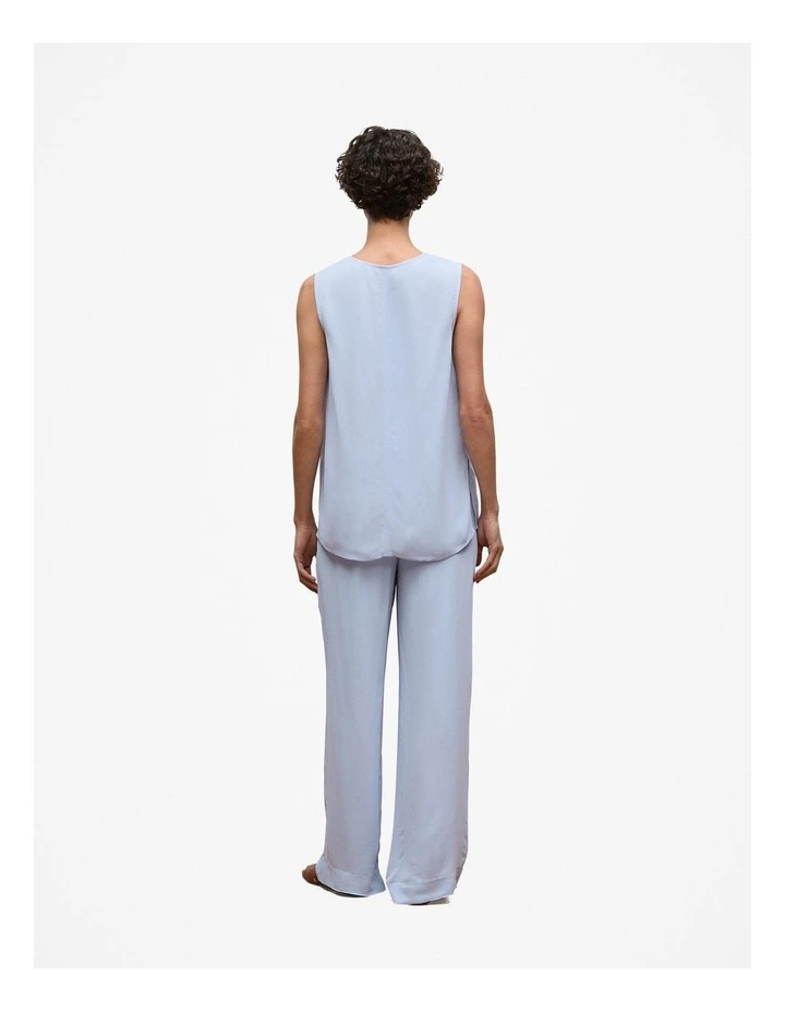 Soft Sleeveless Top in Soft Blue image 5