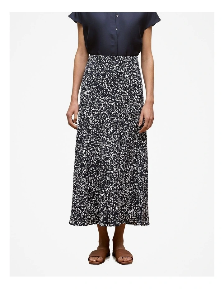 Carraway Bias Cut Skirt in Night Sky image 1