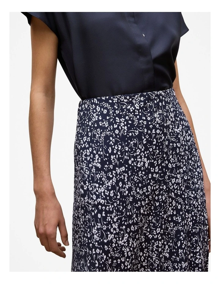 Carraway Bias Cut Skirt in Night Sky image 3