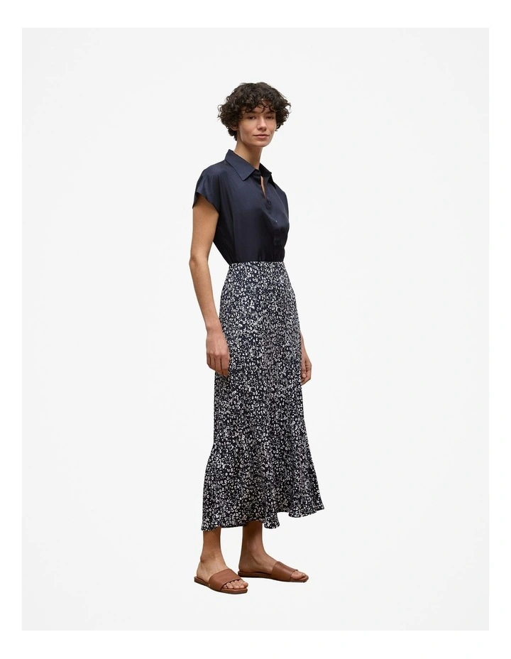Carraway Bias Cut Skirt in Night Sky image 4