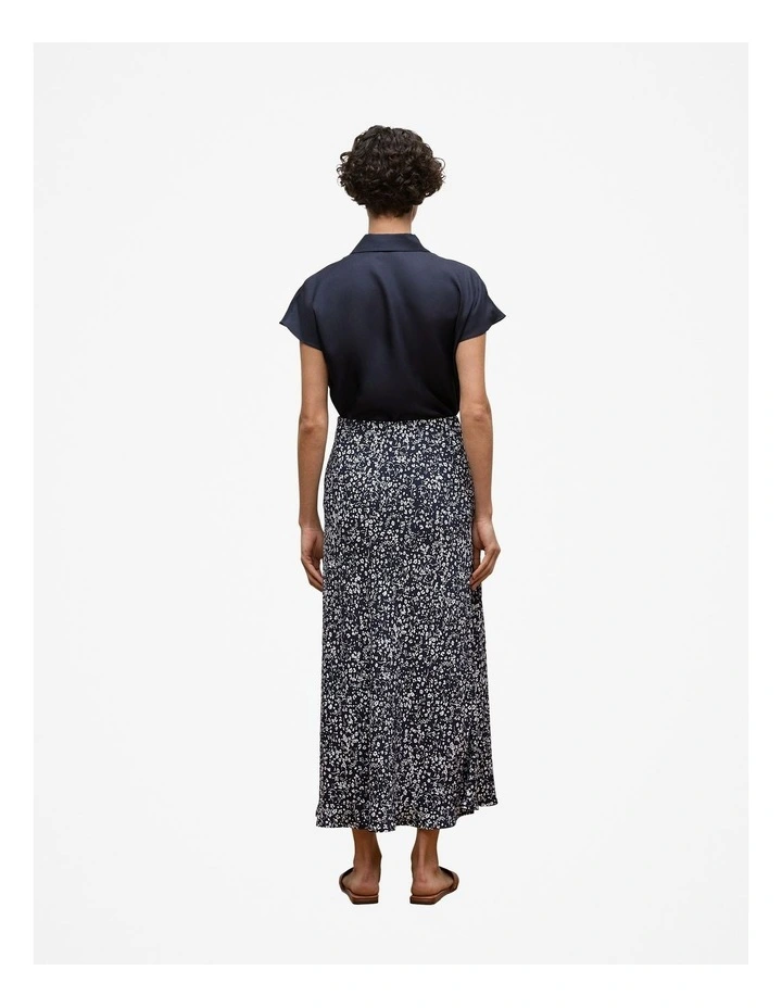 Carraway Bias Cut Skirt in Night Sky image 5