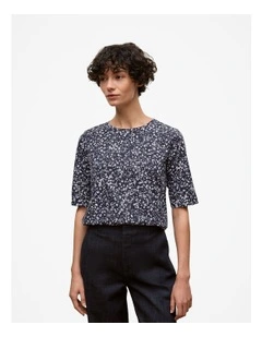 Carraway Australian Cotton Half Sleeve T-shirt in Night Sky